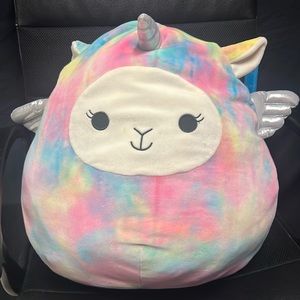 Rainbow 14 inch llama Squishmallow!